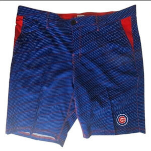 MLB Genuine Merchandise By Klew Chicago Cubs Board Shorts Mens 38 Blue Polka Dot